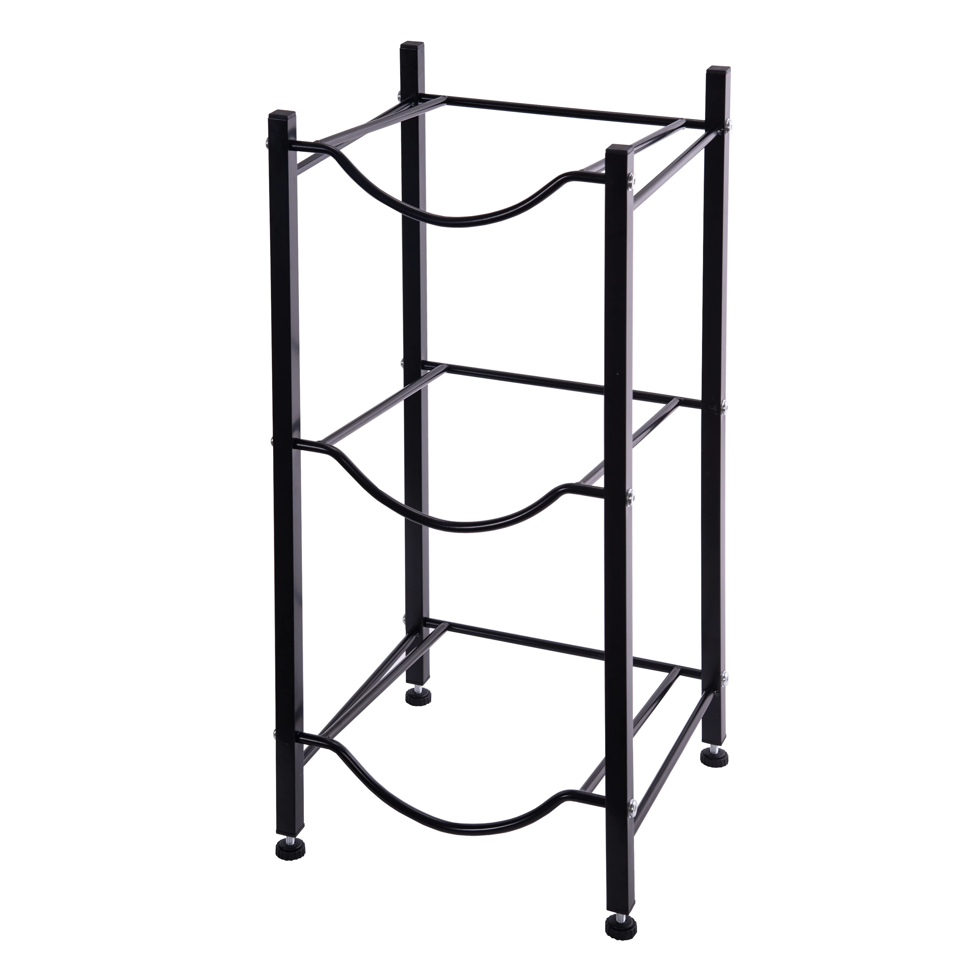 3 Tiers Heavy Duty Water Bottle Rack 5 Gallon Water Jug Holder Water Bottle Storage Rack