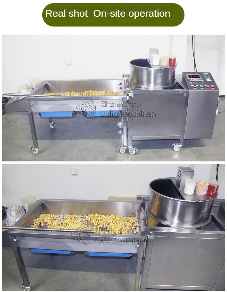Electromagnetic Heating kettle corn popcorn popper / caramel popcorn machine