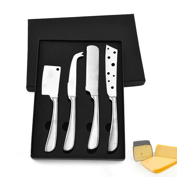 Набор ножей для сливочного масла 4 шт. ножи сыра из нержавеющей стали нож пиццы набор золотых инструментов