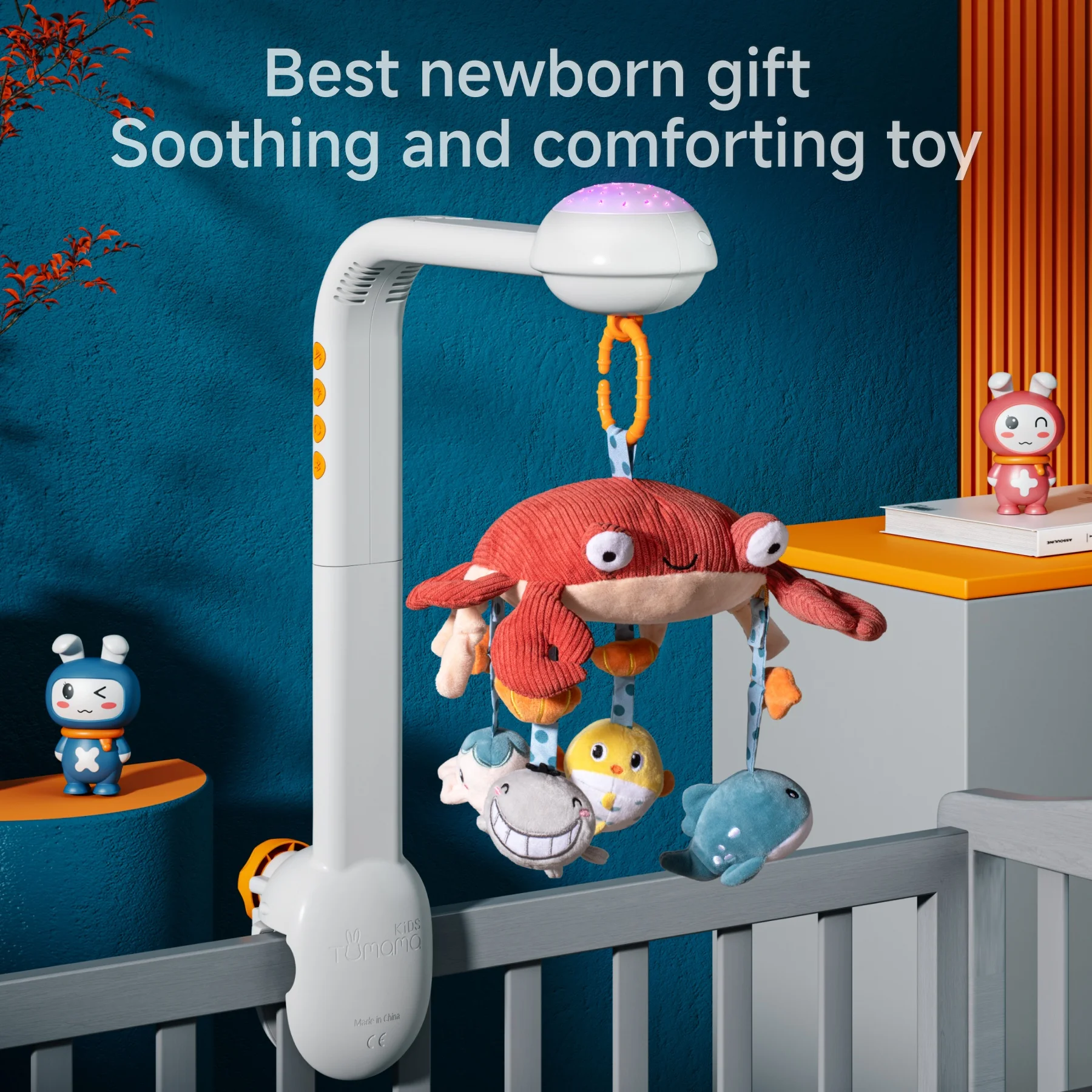 Tumama Kids Baby Music Crib Mobile Cot Mobiles Hanging Bed Bell Baby Toys Kids Musical Baby Crib Mobile For Infants