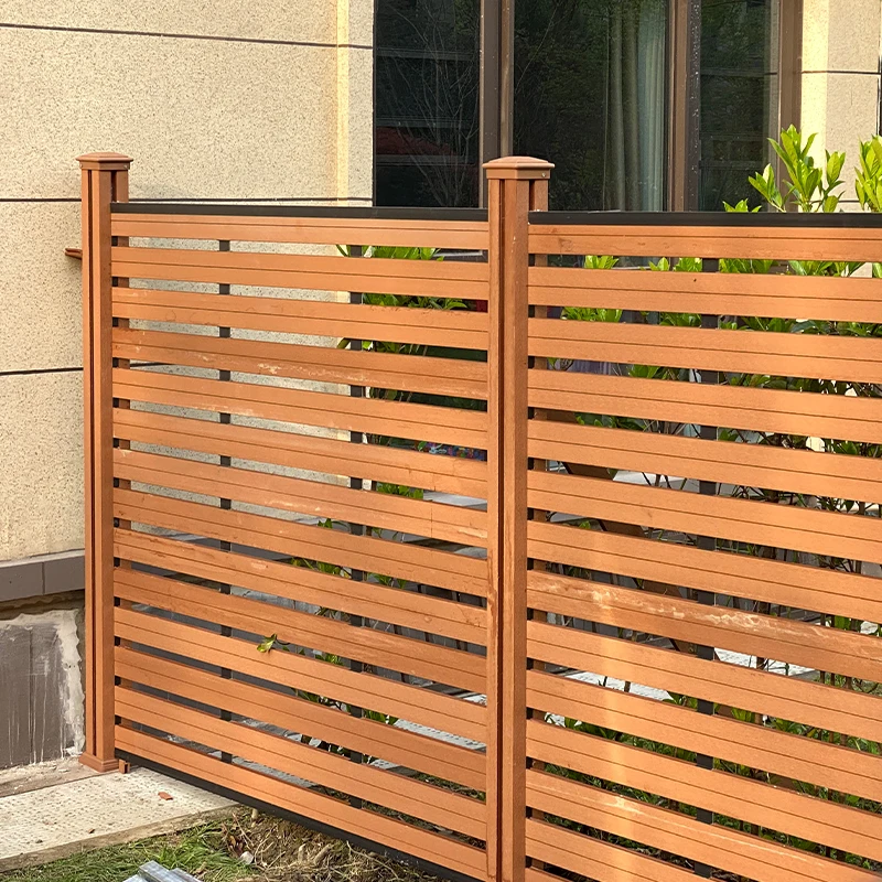 Factory Direct Sale Wear-resistant Wood Plastic Composite Fence Wpc Fence Panel Wpc Yard Custom Fence
