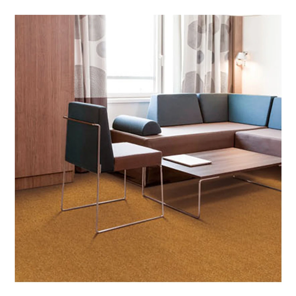 comfortable wall to wall tufted plain carpet nylon fiber custom color