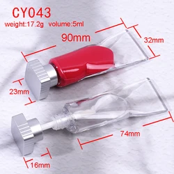 CY043 In Stock 2pcs Newest Toothpaste 5ml Matte Silver Private Label Lipgloss Tubes Flat Small Plastic Lip Gloss Tubes