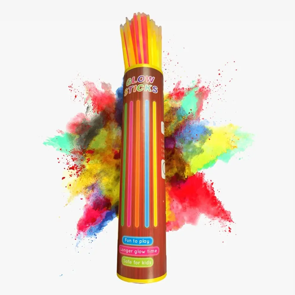 Amazon Hot Sale Festive Birthday Supplies Luminous Party Glow Stick Neon Party Glowing Necklace Luminous Stick