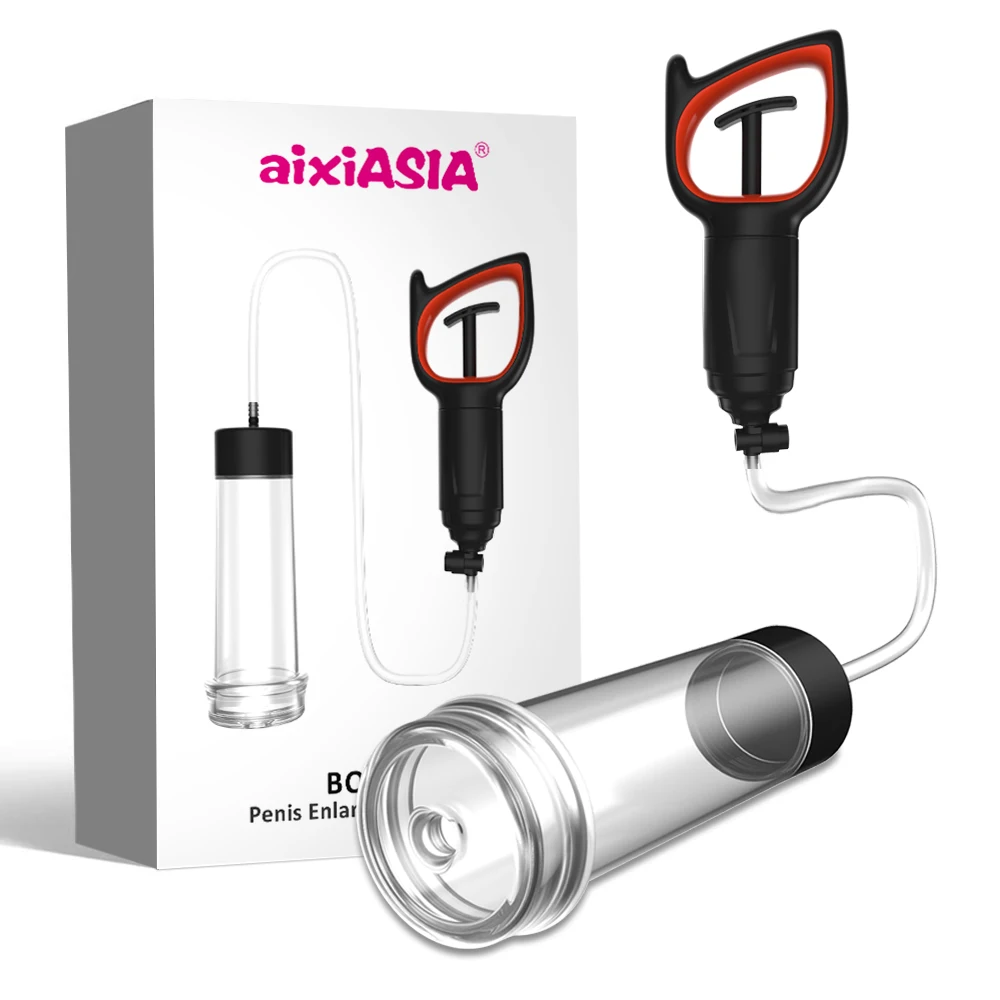 high quality 22CM Manual Extension Extender Sex Toys Cock Vacuum Penis Dick Enlarger Pump For Men