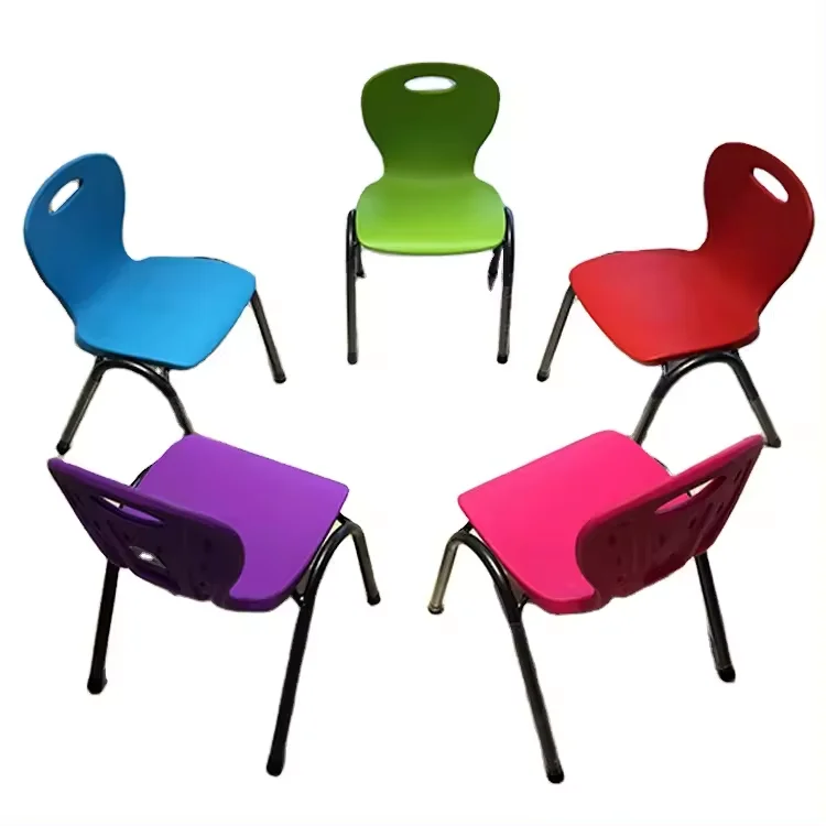 Ergonomics children school plastic kids writing reading study table and chair set
