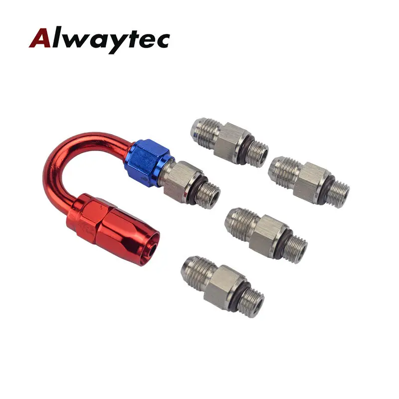 AN6  Stainless Steel Banjo Eye Brake PTFE Hose Fitting/Hose Ends Adapter For Car Auto Motorcycle 180 Degree/90 Degree/45Degree