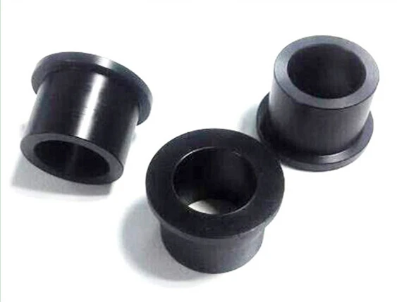 
OEM CNC High Quality Custom Plastic Nylon Acetal Flanged Plastic Bushing 