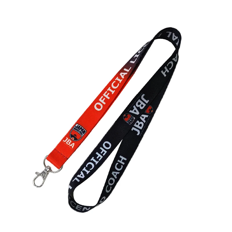 Original Factory lanyards with logo custom Printed Polyester ID Badge Neck custom lanyard