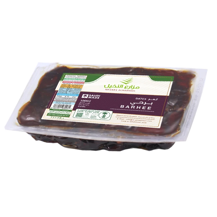 Cheap Fruit Snack Dates Barhee Mazare Alnakheel 1kg Super Class No-wash Compressed Vacuum Date Palm