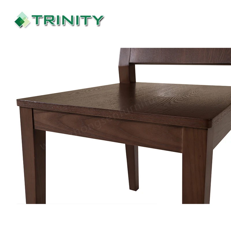 Customized Hotel Quality Modern Solid Wood Wooden Dining Chair for Restaurant