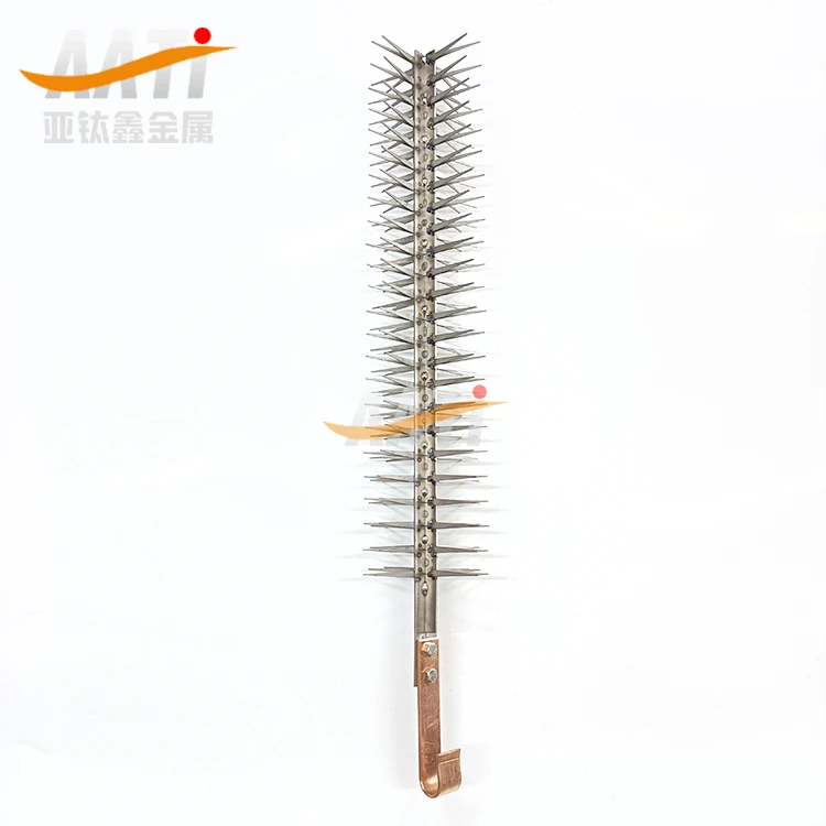 AATi supplies aluminum anodized titanium hanger, titanium alloy hanger design, hanger non-standard titanium fixture