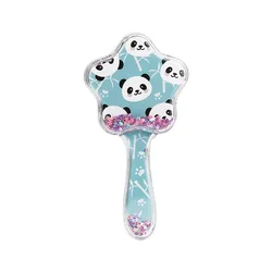 Cartoon Kids Air Cushion Comb Kawaii Mermaid Pony Children Hair Brush Paillette Quicksand Hair Comb Scalp Massage Comb