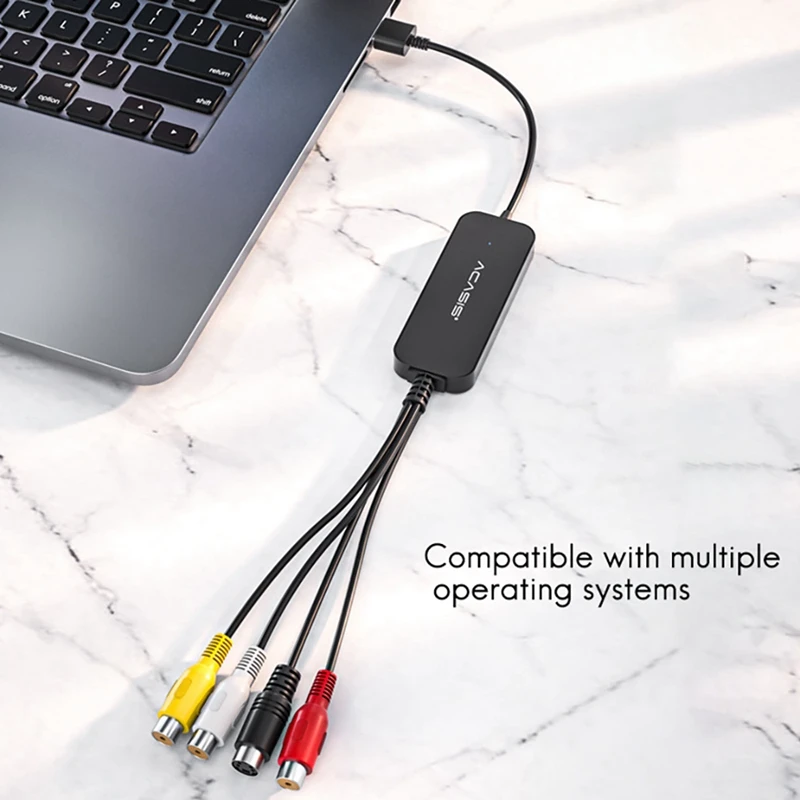 ACASIS карта захвата USB2.0 к AV видео одноканальный Поддержка карты WIN7/8/10 захват