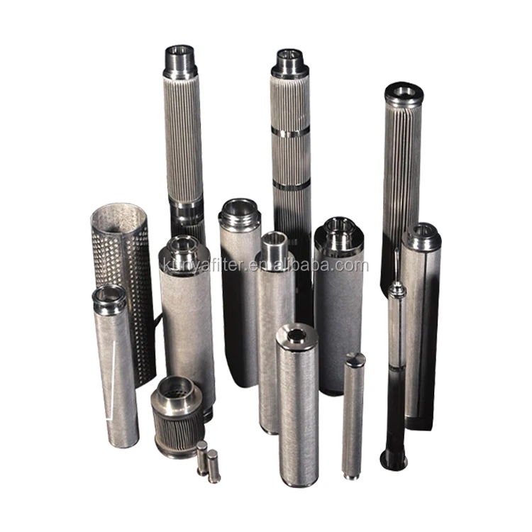 for industrial oil pre water filter treatment backwash 10/20/40/50/80/125 Micron Stainless Steel Sintered mesh filter element