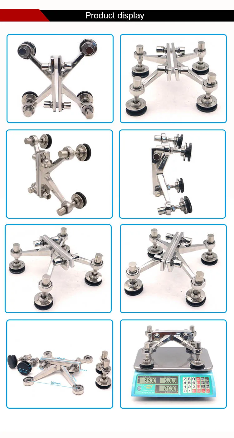 Stainless Steel K Type Glass Curtain Wall Spider Fitting