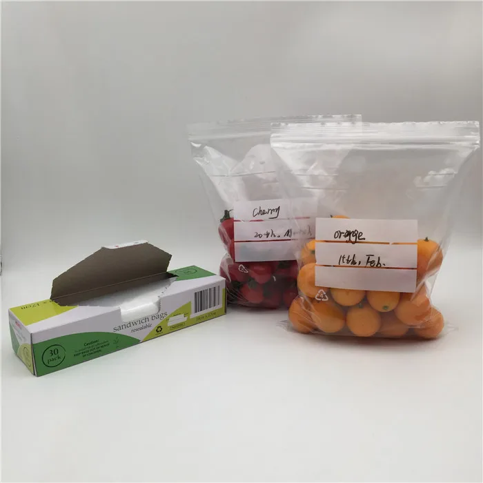 BPA free Clear small size zip lock plastic transparent zipper bag custom logo printed PE bag