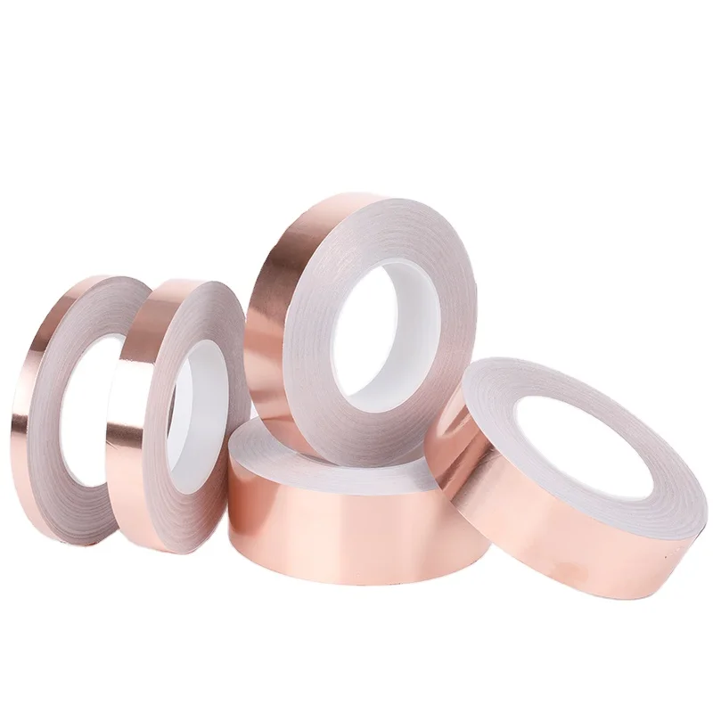 Wholesale custom size electromagnetic shielding pure copper foil tape adhesive paper insulation copper tape for earthing