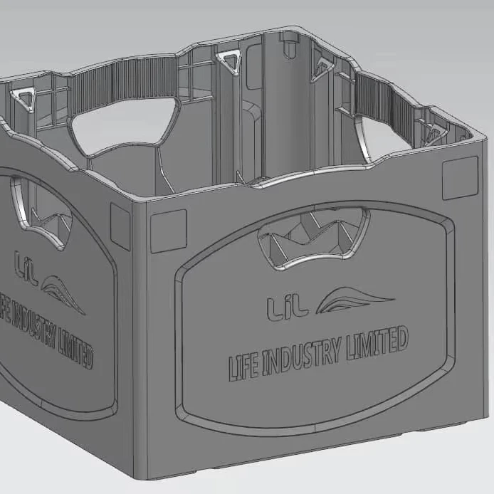 Fruit crate container injection mold plastic beer box molding turnover box