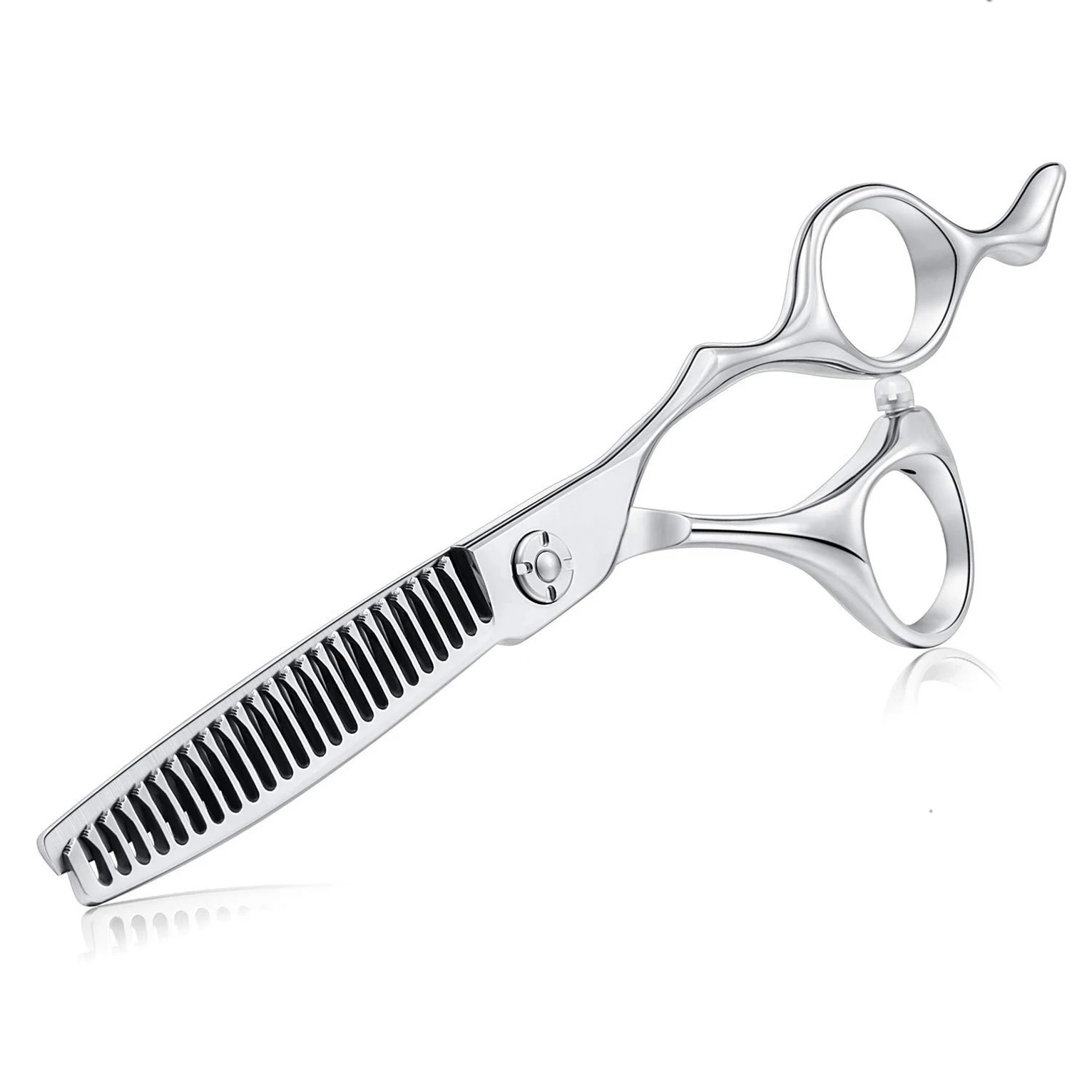 Professional Japanese stainless steel hair scissors 6 inches hair cutting thin scissors 24 teeth hair scissors