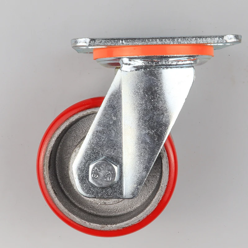 CMCL 4/5/6/8 Inch Polyurethane Wheels Heavy Duty Wheel Industrial Caster Wheel With Brake
