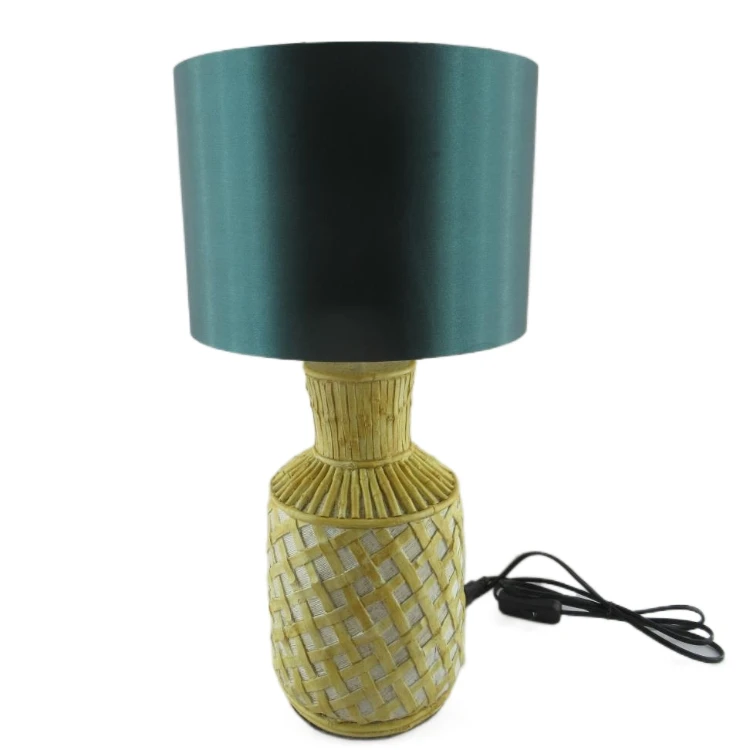 
Nordic Table Lamp Bedroom Creative Living Room Designer Table Lamp Vase Lamp W/Shade 
