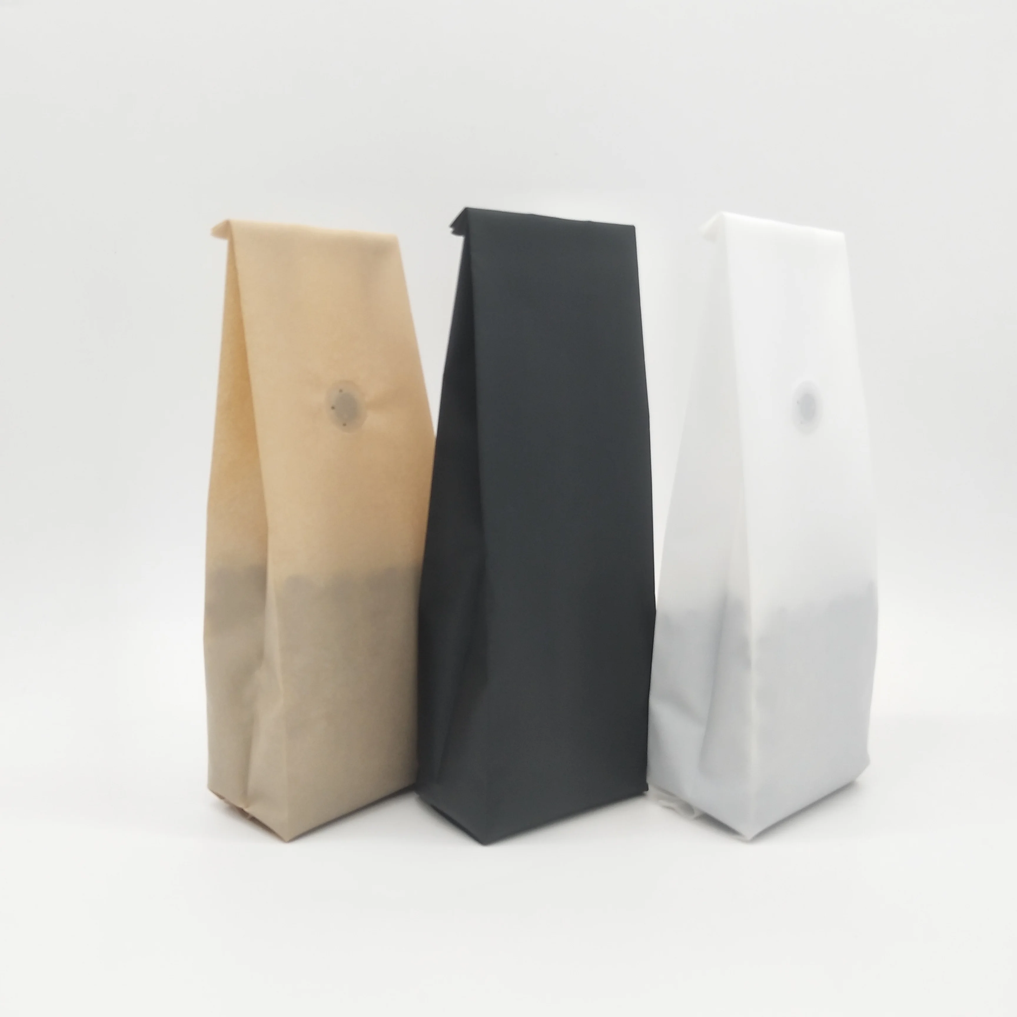 Side gusset recycle coffee pouch with valve