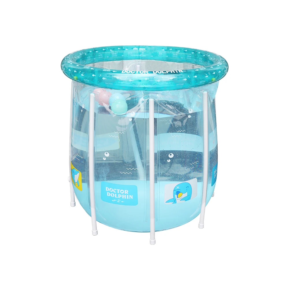 Doctor Dolphin Above Ground pools Plastic metal frame swimming pool family round bracket pool