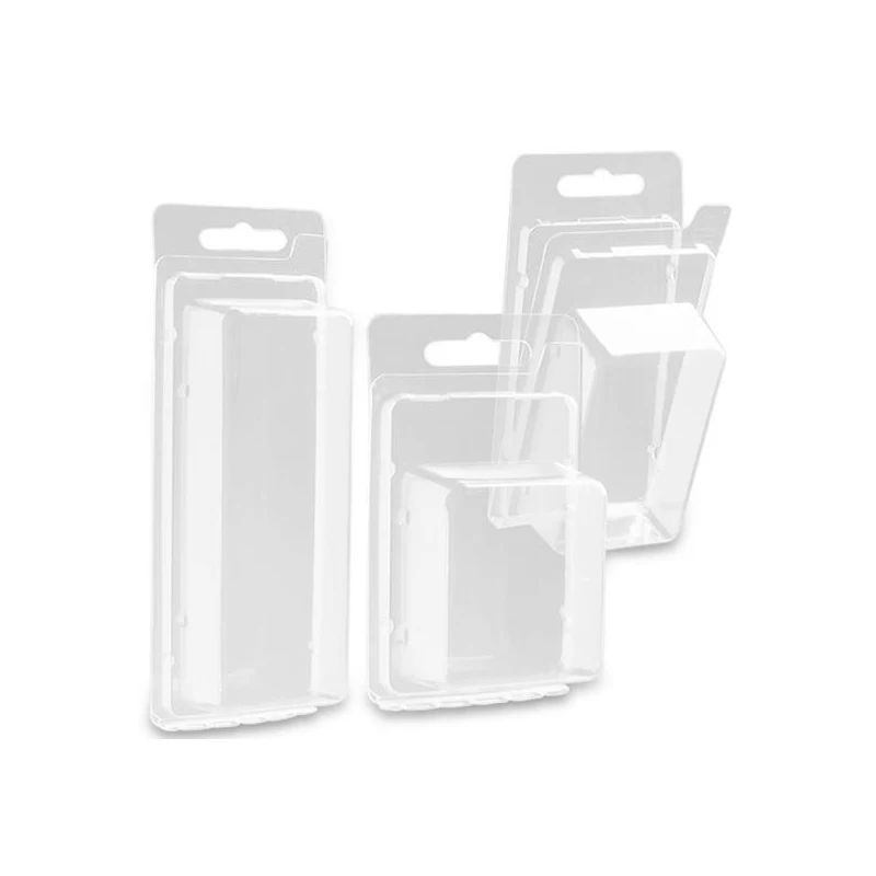 Customized Disposable Plastic Clamshell Edgefold Clamshell Blister Sliding Card Packaging