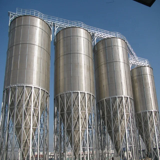 Steel silo bins and accessories for Grain / Paddy Storage and Milling Plant selling on competitive price