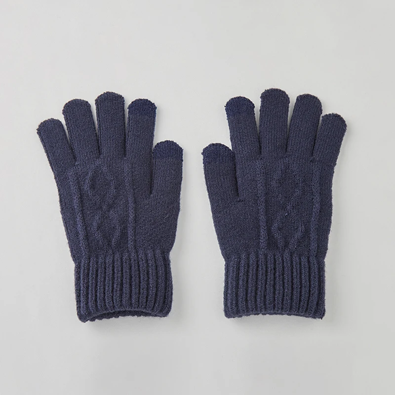 
Wholesale winter unisex comfortable warm cotton knit mittens 