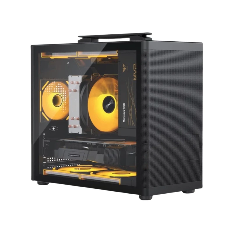 0 8 мм SPCC TG стеклянный компьютерный ПК Mini-ITX материнская плата портативный чехол