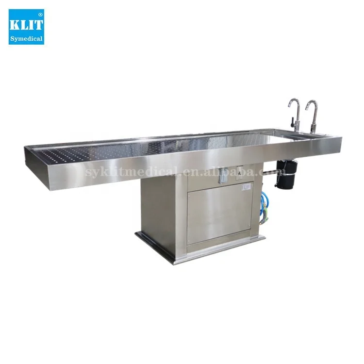 Morgue electric lifting autopsy table stainless steel autopsy table price