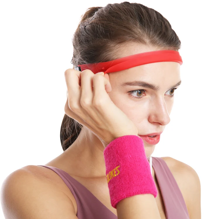Amazon hot sale high quality adjustable elastic sweat resistant headbands