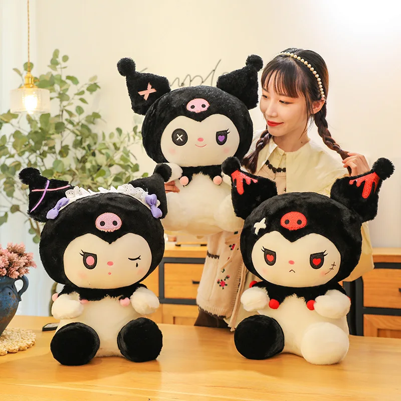 25cm Cute Demon Kulomi Doll Throw Pillow Wholesale Plush Melody Toy Stuffed Animals Plushie Pillow Scissors Doll
