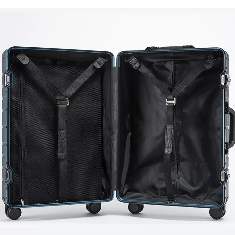 
spinner Casual Genuine Leather Carry-on Business leather luggage Suitcase Luggage 