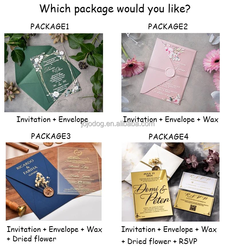 Luxury Gold Masked Ball Styles Sweet 16 Invite Quinceanera Acrylic Invitation With Purple Flowers Printing