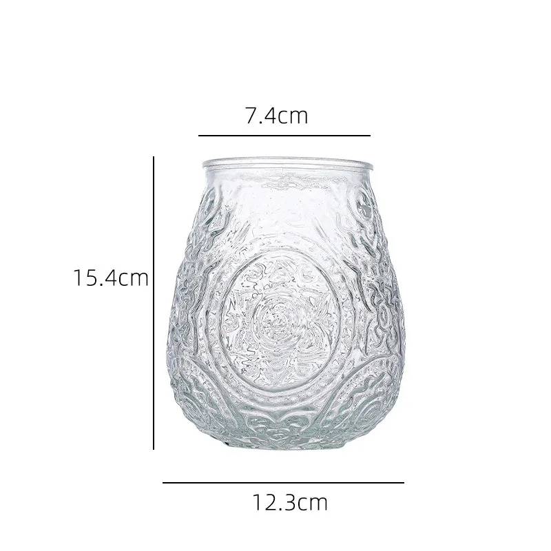 Nordic Style Ins Leather Decorative Glass Crystal Vase High-End Home Purse Wholesale Light Luxury Embossed Glass Bottle Premium