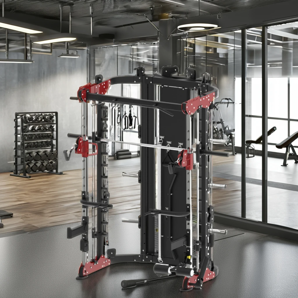 Best-in-Class Commercial Smith Machine Squat Rack Power Cage Strength Training High Quality Fitness Equipment Excellent Services