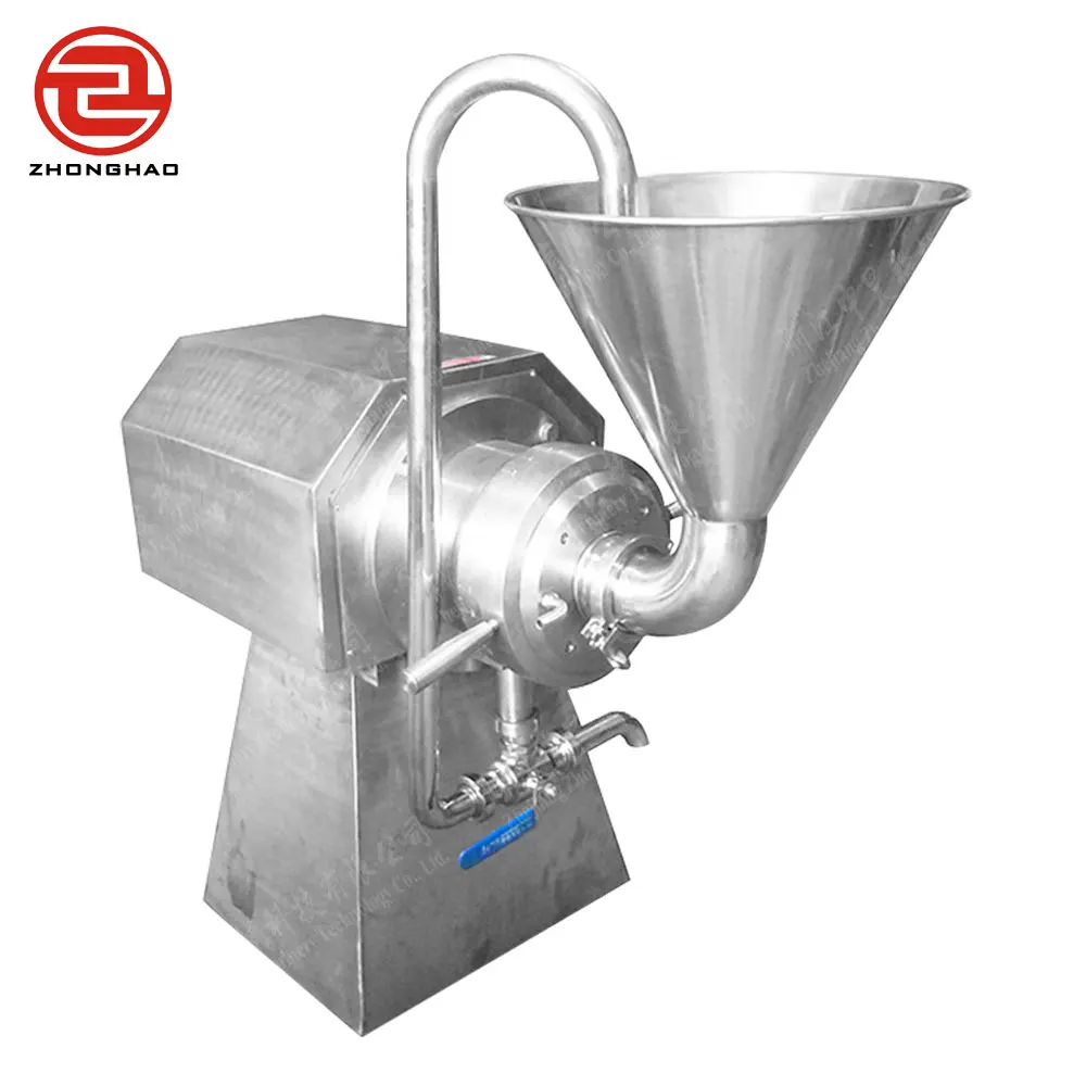 Sanitary stainless steel  horizontal colloid mill Food Grinder Tahini Peanut butter Meat Grinding Machine