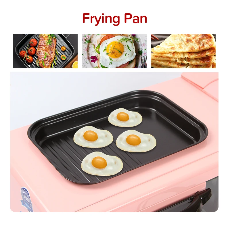 Аппарат для приготовления завтрака с духовкой, кофейник, сковорода, 3 в 1, многофункциональная портативная и Бытовая Автоматическая