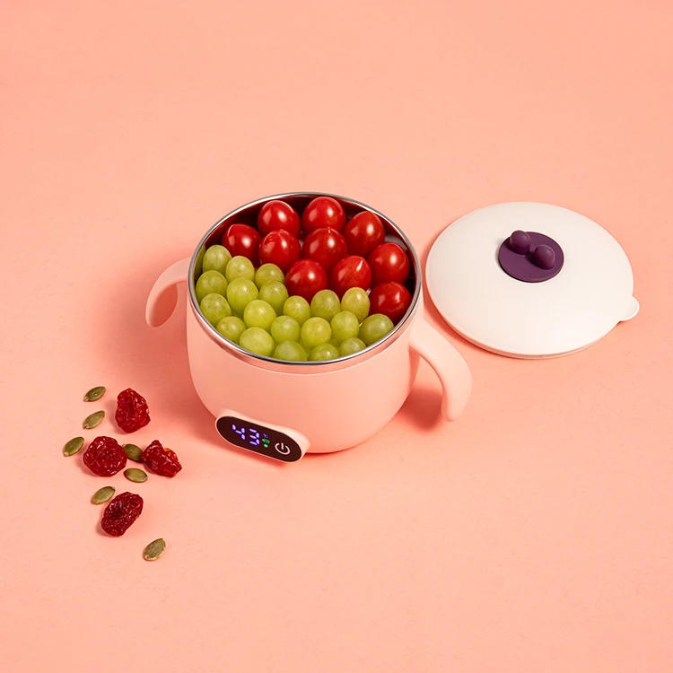Портативная умная изоляционная миска для детского питания, многофункциональная Экологически чистая миска из полипропилена для кормления детей с сенсорным экраном