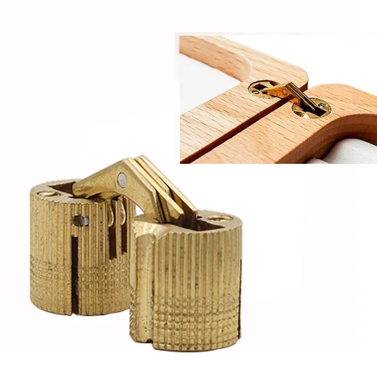 180 degree brass concealed cylinder brass hinge barrel hinge soss hinge 14mm