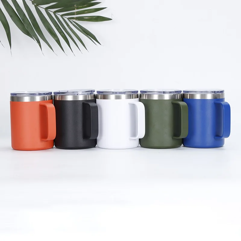 2023 watersy Best Selling Products 12oz Double Wall Stainless Steel Vacuum Insulated Tumbler Coffee Mug Cups with Handle Lids