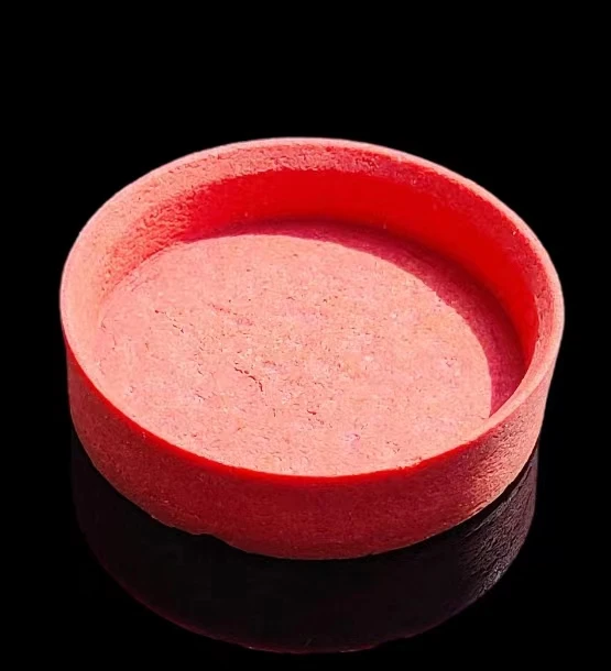 Большая круглая красная тарелка ракушка для отеля западного ресторана сервировка 72