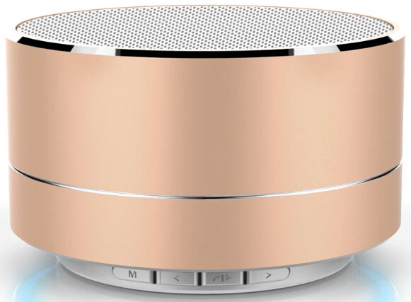 New arrivals 2019 metal mini portable wireless sound bluetooth speaker with Mic TF card FM radio AUX MP3 music play loudspeaker