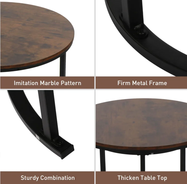 Wood mdf material Top Wrought Iron Minimalist Office Home Living Room Furniture Luxury Coffee Table old fashion