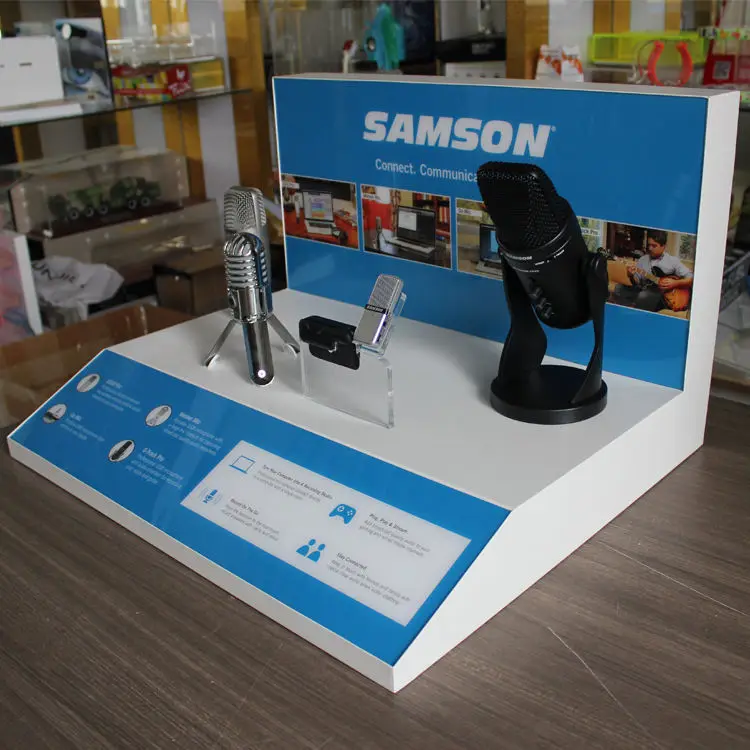 customize store display stand Microphones display stand