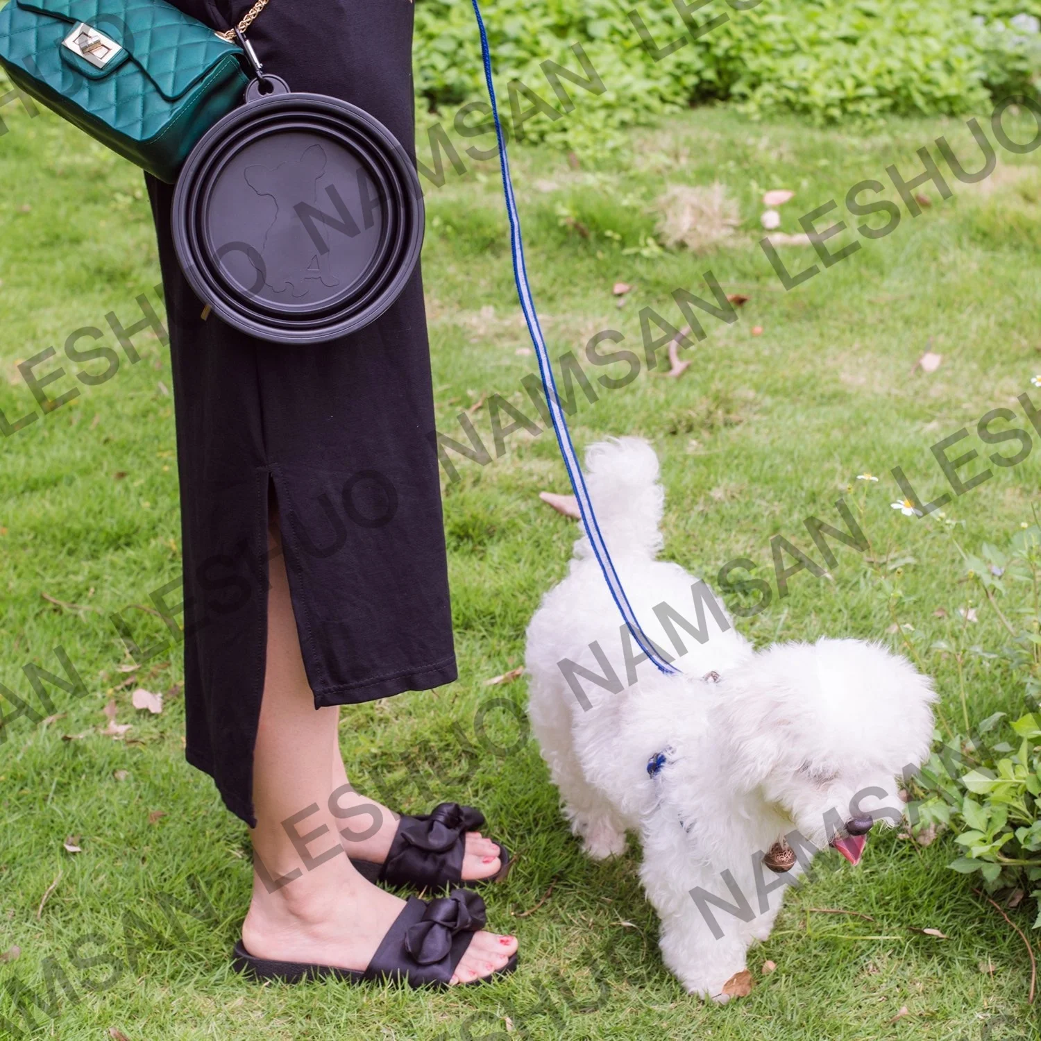Portable Collapsible Pet Cat Dog Food Foldable Silicone Dogs Travel Drinking Bowl Water and Food Feeder Bowl