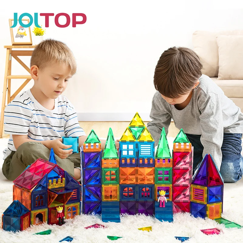 25pcs DIY Diamond Shape Starshine ABS Plastic Magnetic Tiles Kids Magnetic 3D Building Blocks Sets Creative Toys For Kids Gift